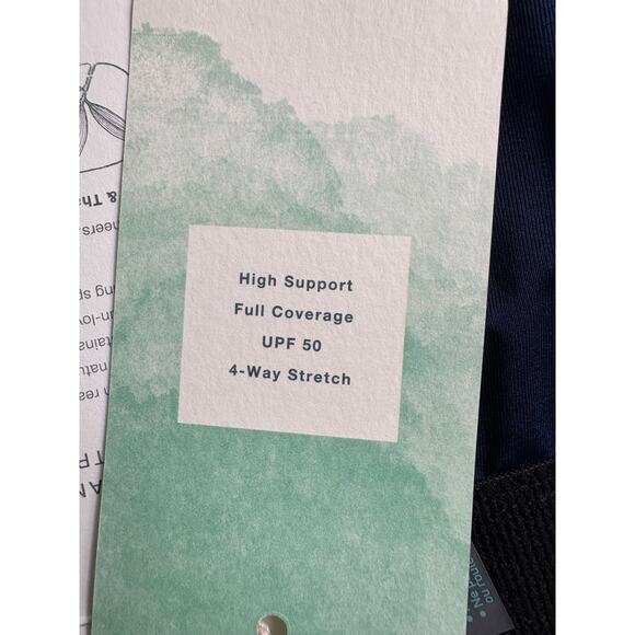 Carve Designs Beacon Onepice Swimsuit Blue Floral High Support Full Coverage S - Picture 8 of 13